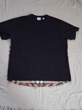 Burberry Black Short Sleeve Crew Neck Tee